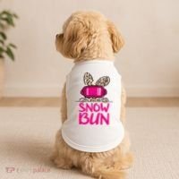 Winter Slope Hopper Ski Adventure Leopard Doggie Tank thumb 2