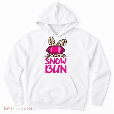 Winter Slope Hopper Ski Adventure Leopard Hoodie