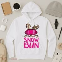 Winter Slope Hopper Ski Adventure Leopard Hoodie thumb 3