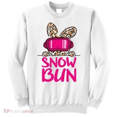 Winter Slope Hopper Ski Adventure Leopard Sweatshirt