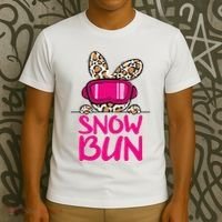 Winter Slope Hopper Ski Adventure Leopard T-Shirt thumb 3