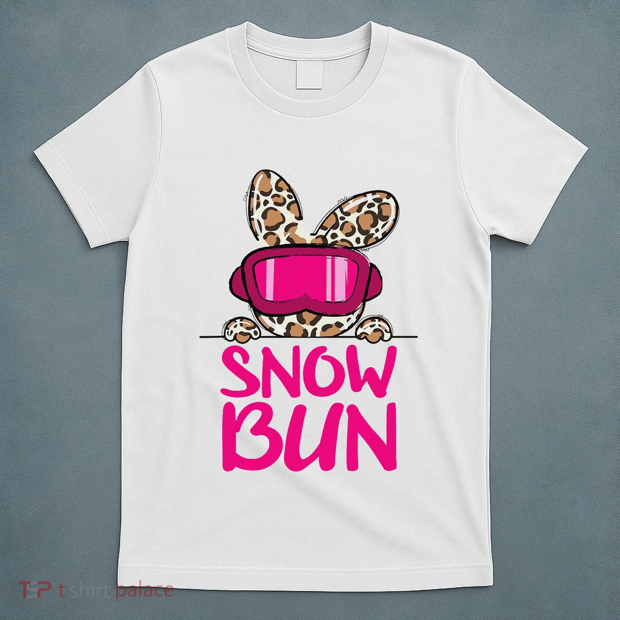Winter Slope Hopper Ski Adventure Leopard T-Shirt