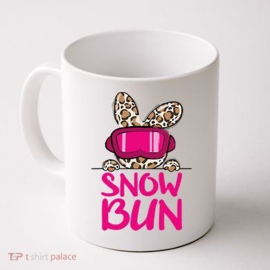 Winter Slope Hopper Ski Adventure Leopard Coffee Mug
