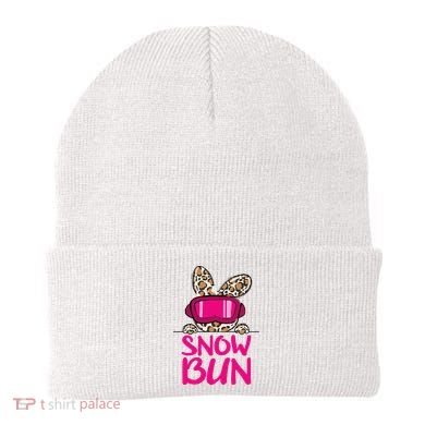 Winter Slope Hopper Ski Adventure Leopard Beanie
