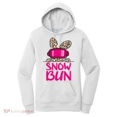 Winter Slope Hopper Ski Adventure Leopard Women's Hoodie