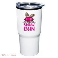 Winter Slope Hopper Ski Adventure Leopard Tumbler thumb 0