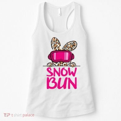 Winter Slope Hopper Ski Adventure Leopard Women's Tank Top