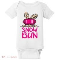 Winter Slope Hopper Ski Adventure Leopard Baby Bodysuit thumb 0