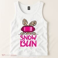 Winter Slope Hopper Ski Adventure Leopard Tank Top thumb 2