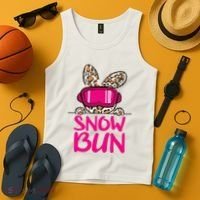 Winter Slope Hopper Ski Adventure Leopard Tank Top thumb 4