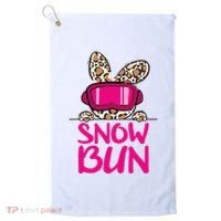 Winter Slope Hopper Ski Adventure Leopard Golf Towel thumb 0