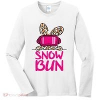Winter Slope Hopper Ski Adventure Leopard Women's Long Sleeve Shirt thumb 0