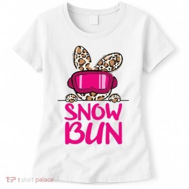 Winter Slope Hopper Ski Adventure Leopard Women's T-Shirt