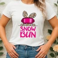 Winter Slope Hopper Ski Adventure Leopard Women's T-Shirt thumb 2