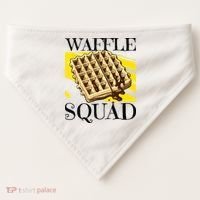 Waffle Squad Ironic Waffle Gourmet Hobby Chef USA-Made Doggie Bandana thumb 0
