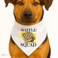Waffle Squad Ironic Waffle Gourmet Hobby Chef USA-Made Doggie Bandana thumb 1