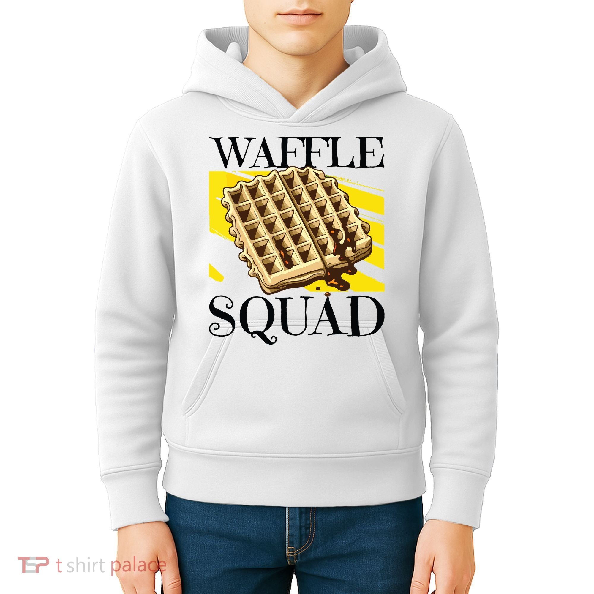 Waffle Squad Ironic Waffle Gourmet Hobby Chef Kids Hoodie
