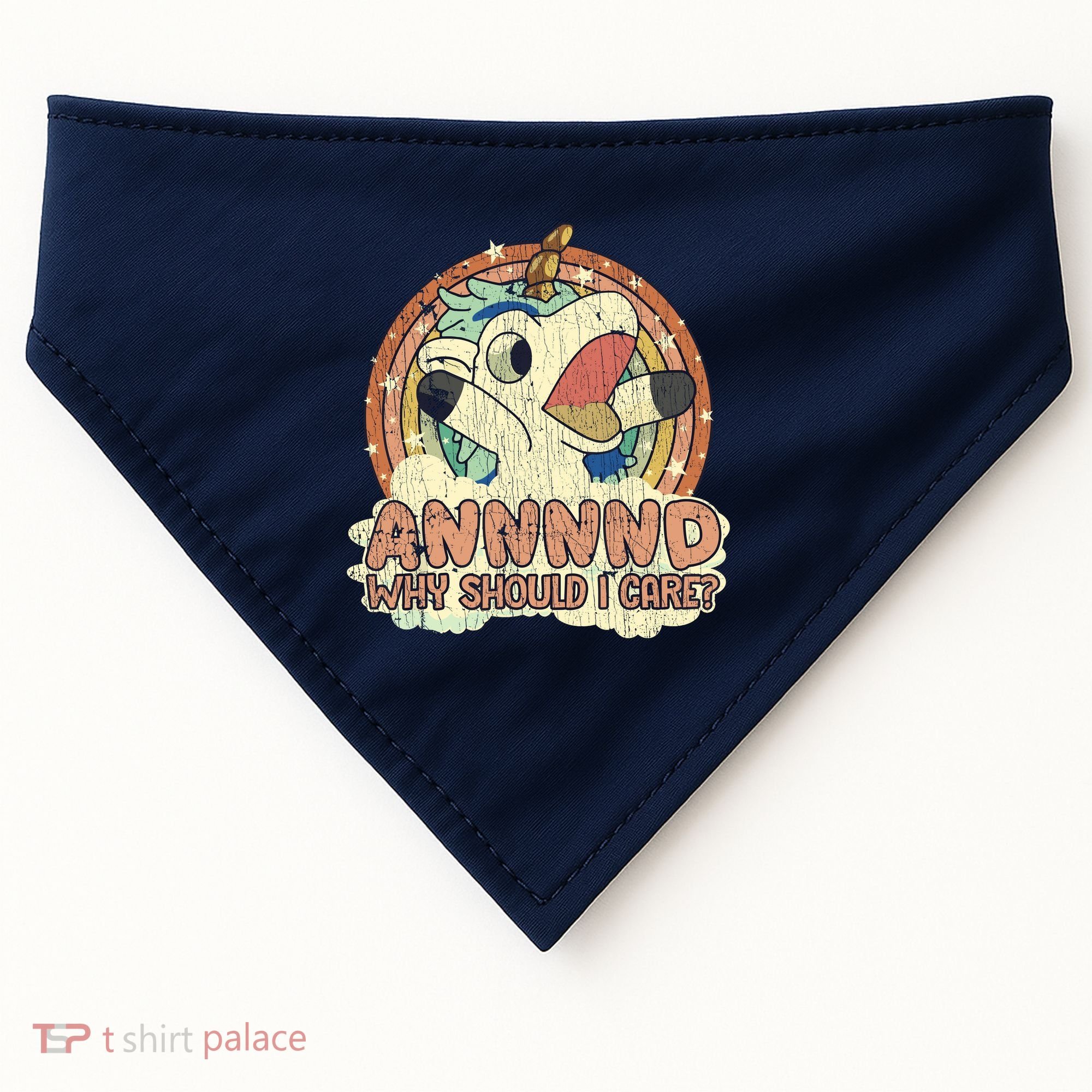 Why Should I Care Unicorn Lover Magical Funny USA-Made Doggie Bandana