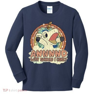 Why Should I Care Unicorn Lover Magical Funny Kids Long Sleeve Shirt