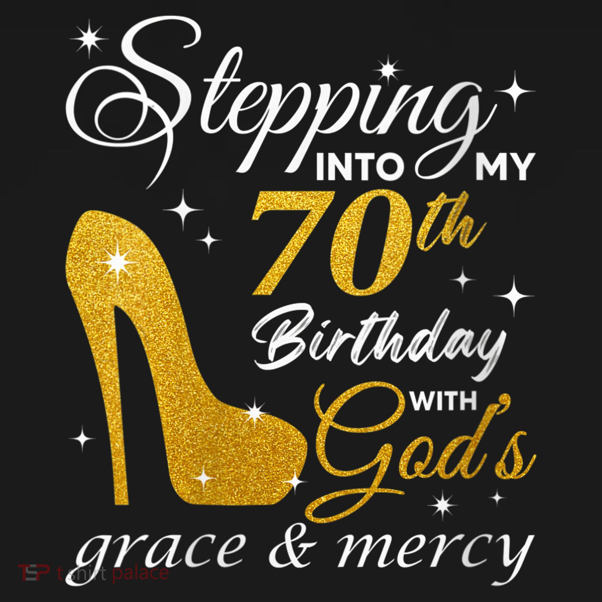 Wo Stepping Into My 70th Birthday With God's Grace And Mercy Women's Tank Top