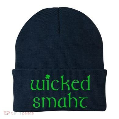 Wicked Smart Irish Boston Funny St Patricks Day Beanie