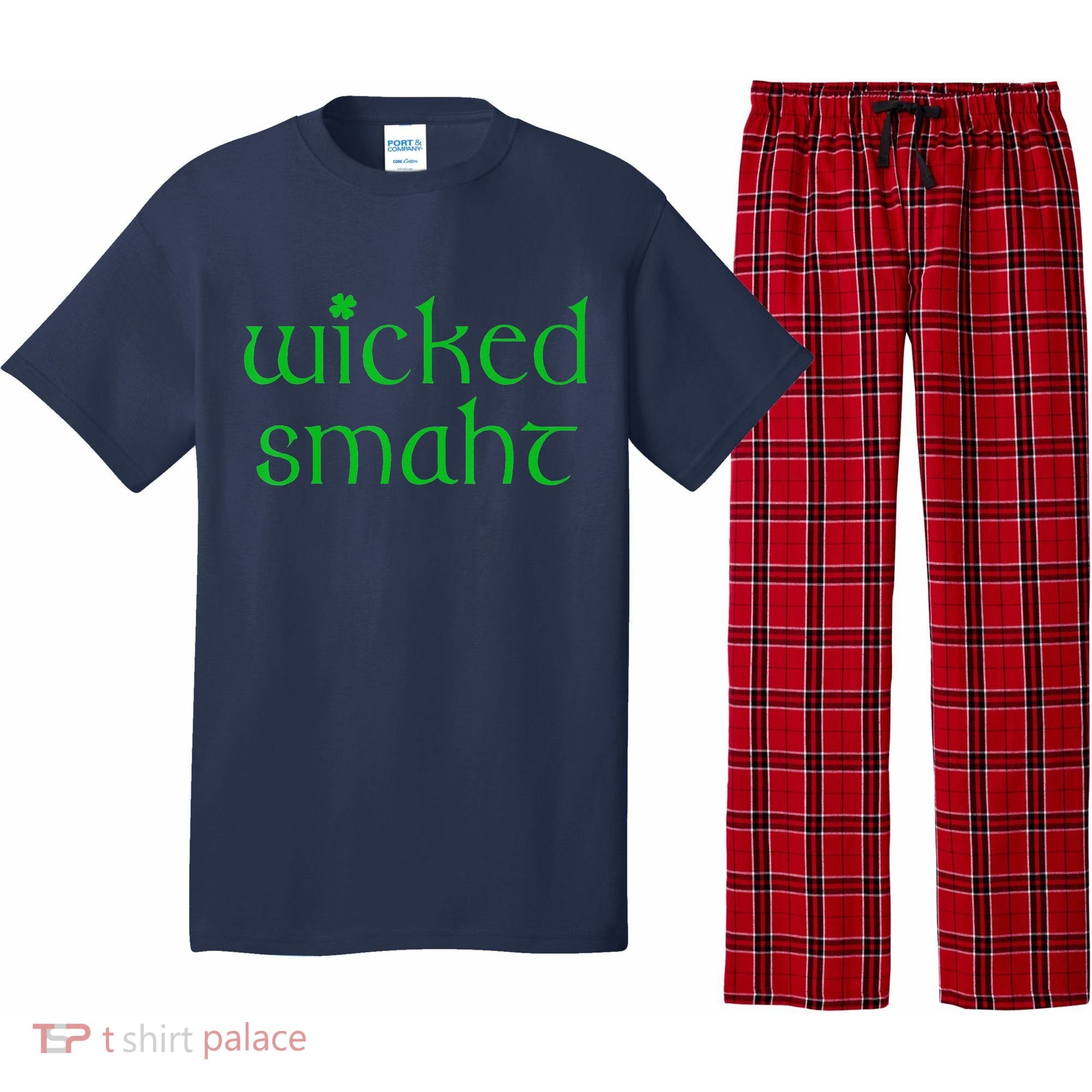 Wicked Smart Irish Boston Funny St Patricks Day Pajama Set