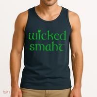 Wicked Smart Irish Boston Funny St Patricks Day Tank Top thumb 3
