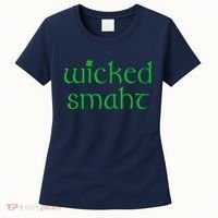 Wicked Smart Irish Boston Funny St Patricks Day Women's T-Shirt thumb 0