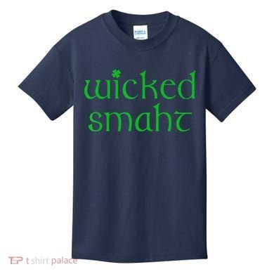Wicked Smart Irish Boston Funny St Patricks Day Kids T-Shirt