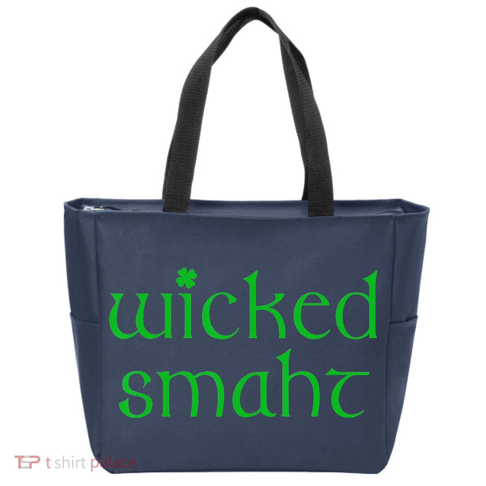 Wicked Smart Irish Boston Funny St Patricks Day Tote Bag