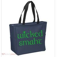 Wicked Smart Irish Boston Funny St Patricks Day Tote Bag thumb 2