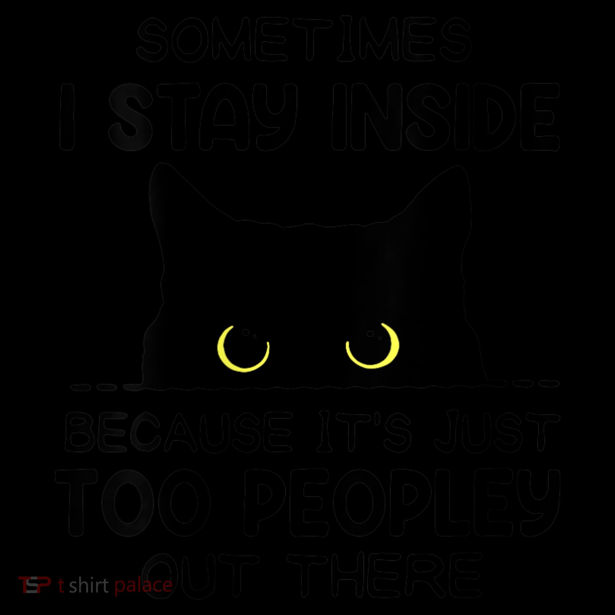 Womens Sometimes I Stay Inside It's Too Peopley Out There Bleached Coffee Mug