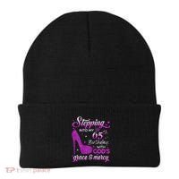 Wo Stepping Into My 65th Birthday With God's Grace & Mercy Beanie thumb 0