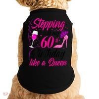 WoM.e.ns Stepping into my 60th Birthday like a Queen I 60th Birthday Doggie Tank thumb 0