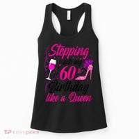 WoM.e.ns Stepping into my 60th Birthday like a Queen I 60th Birthday Women's Tank Top thumb 0