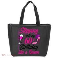 WoM.e.ns Stepping into my 60th Birthday like a Queen I 60th Birthday Tote Bag thumb 0