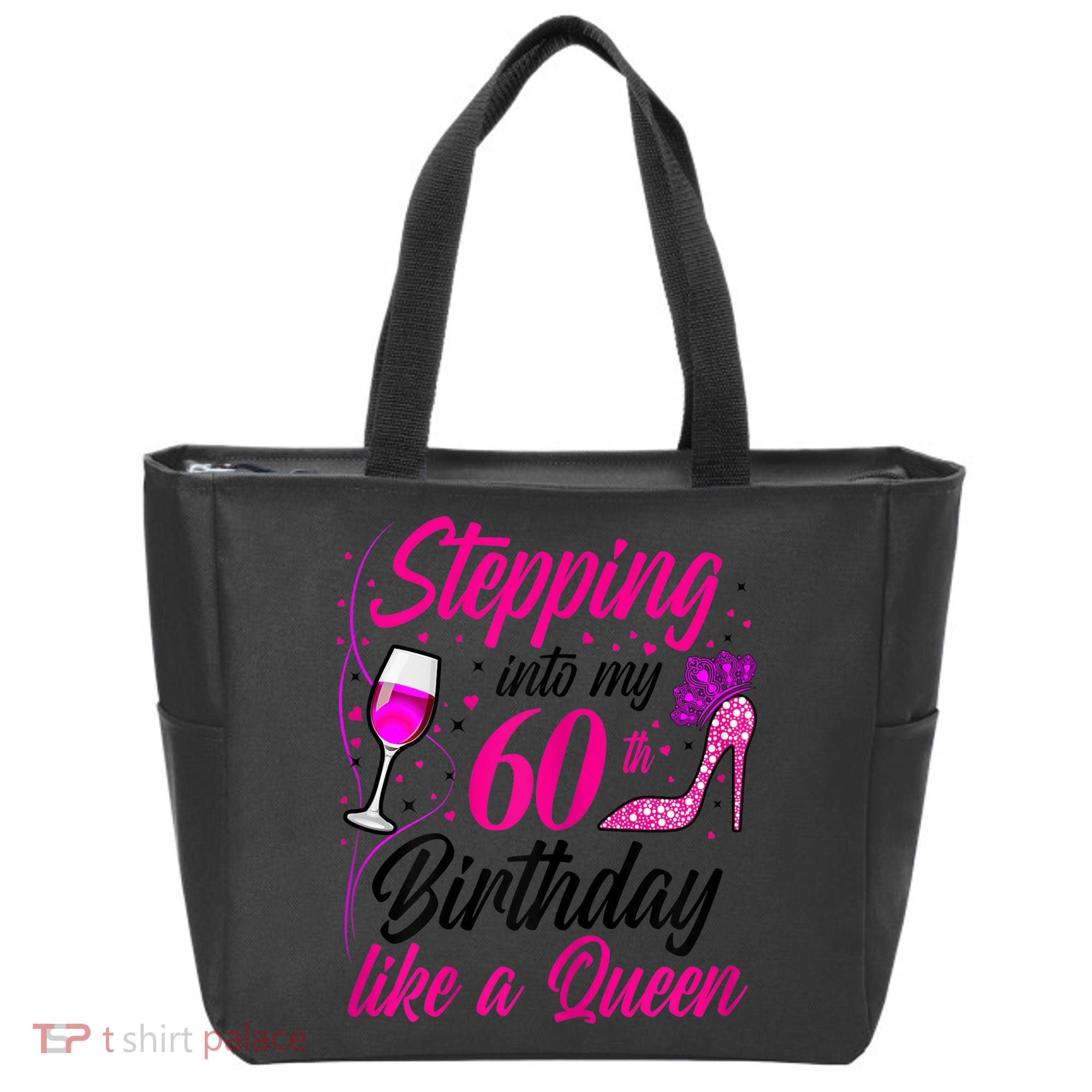 WoM.e.ns Stepping into my 60th Birthday like a Queen I 60th Birthday Tote Bag