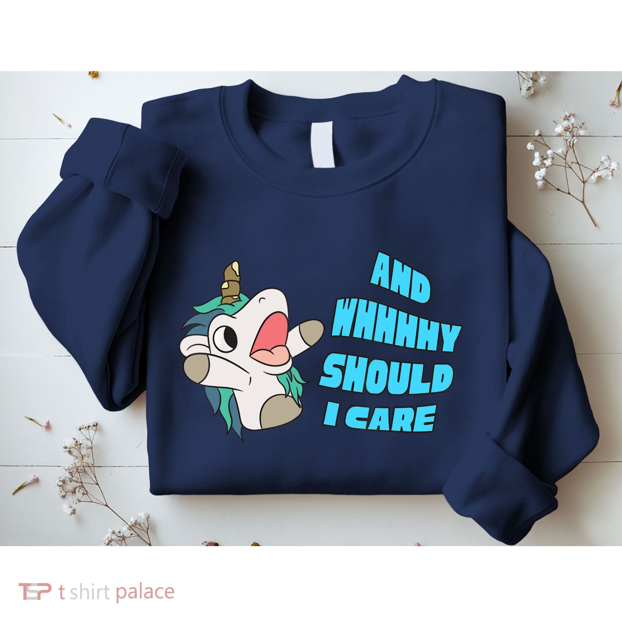 WHY SHOULD I CARE UNICORN GIFTS FUNNY SARCASTIC Sweatshirt