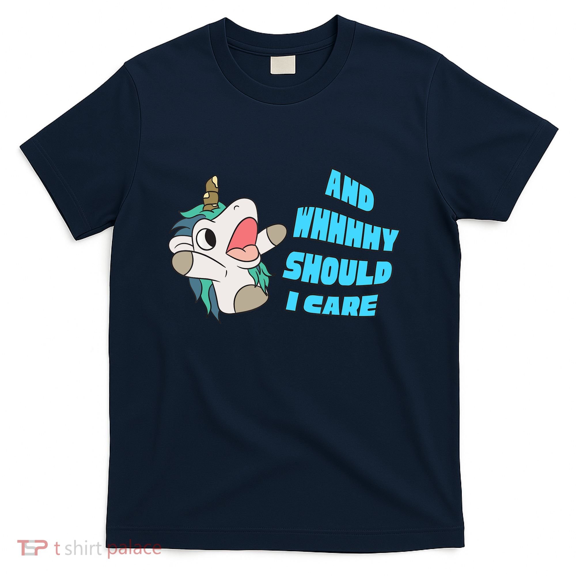 WHY SHOULD I CARE UNICORN GIFTS FUNNY SARCASTIC T-Shirt