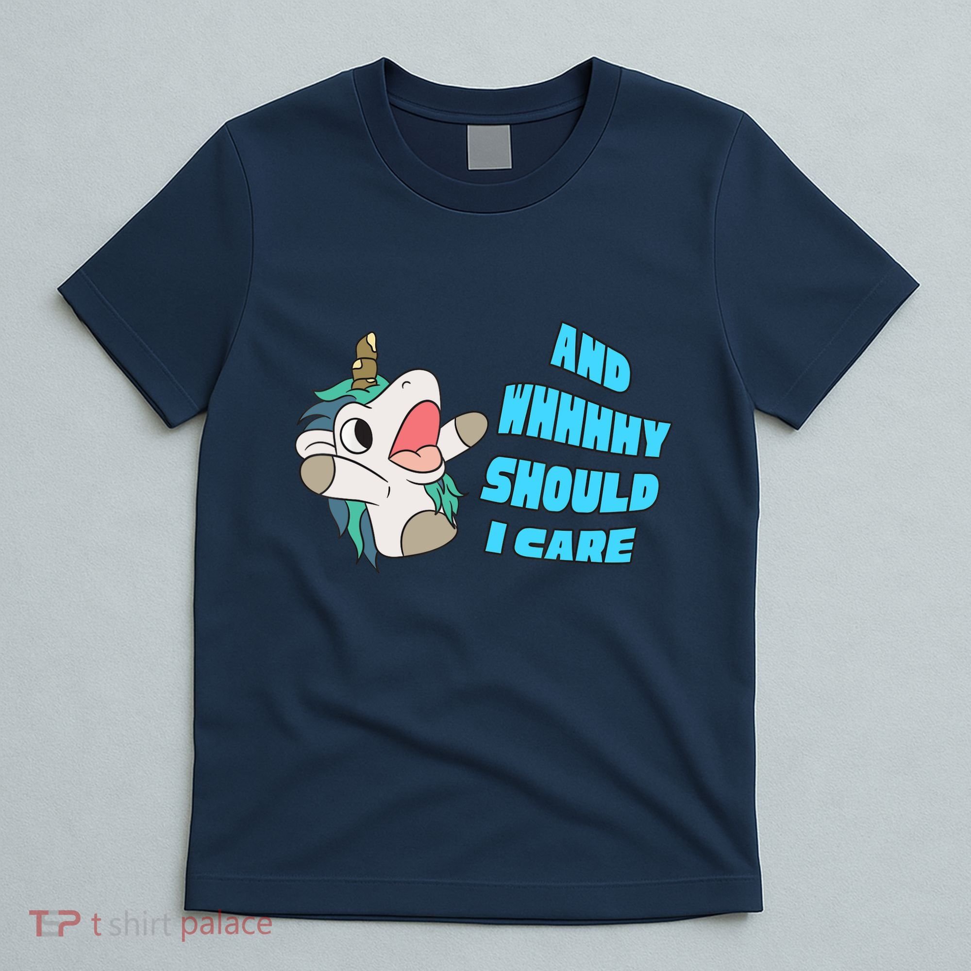 WHY SHOULD I CARE UNICORN GIFTS FUNNY SARCASTIC T-Shirt