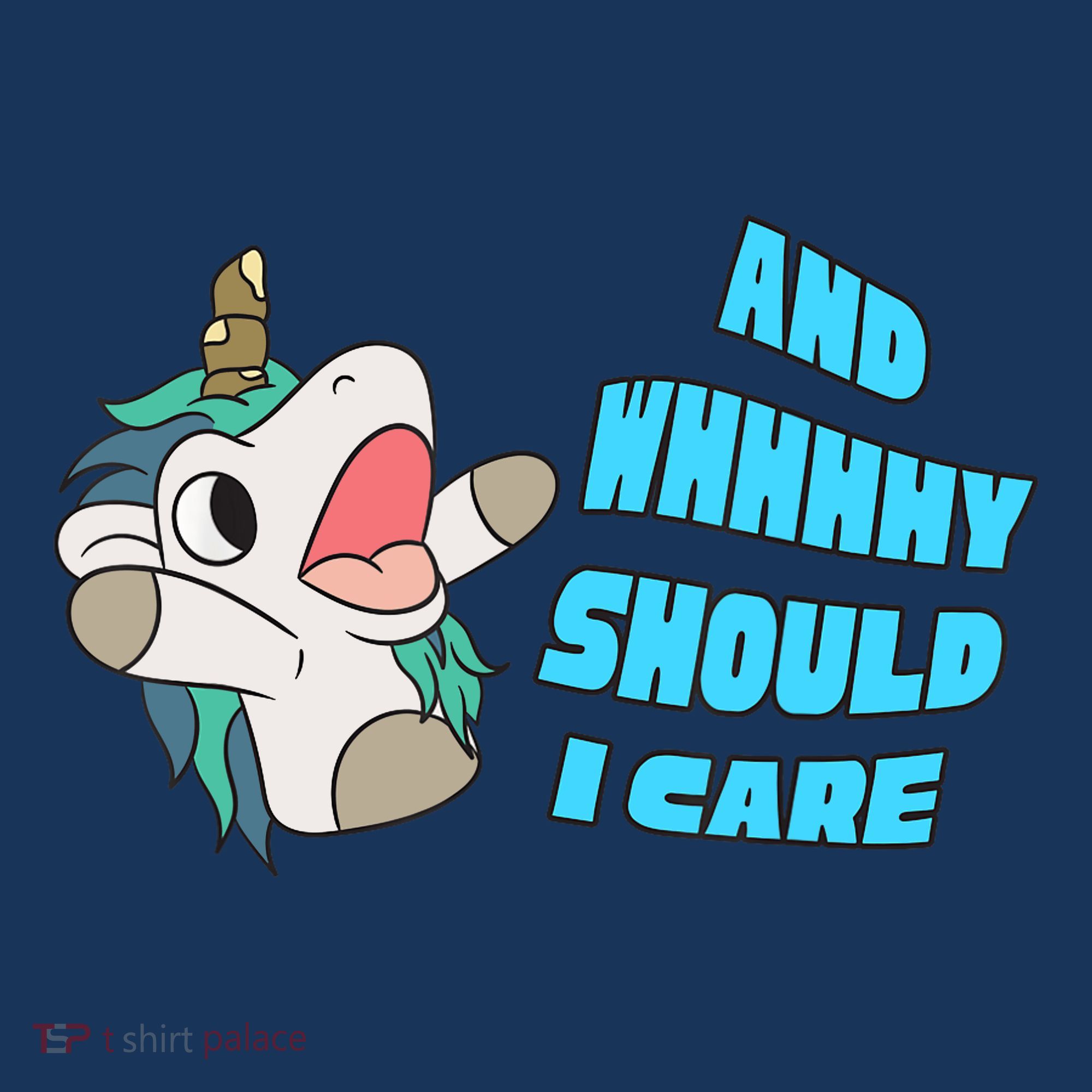 WHY SHOULD I CARE UNICORN GIFTS FUNNY SARCASTIC Women's Hoodie