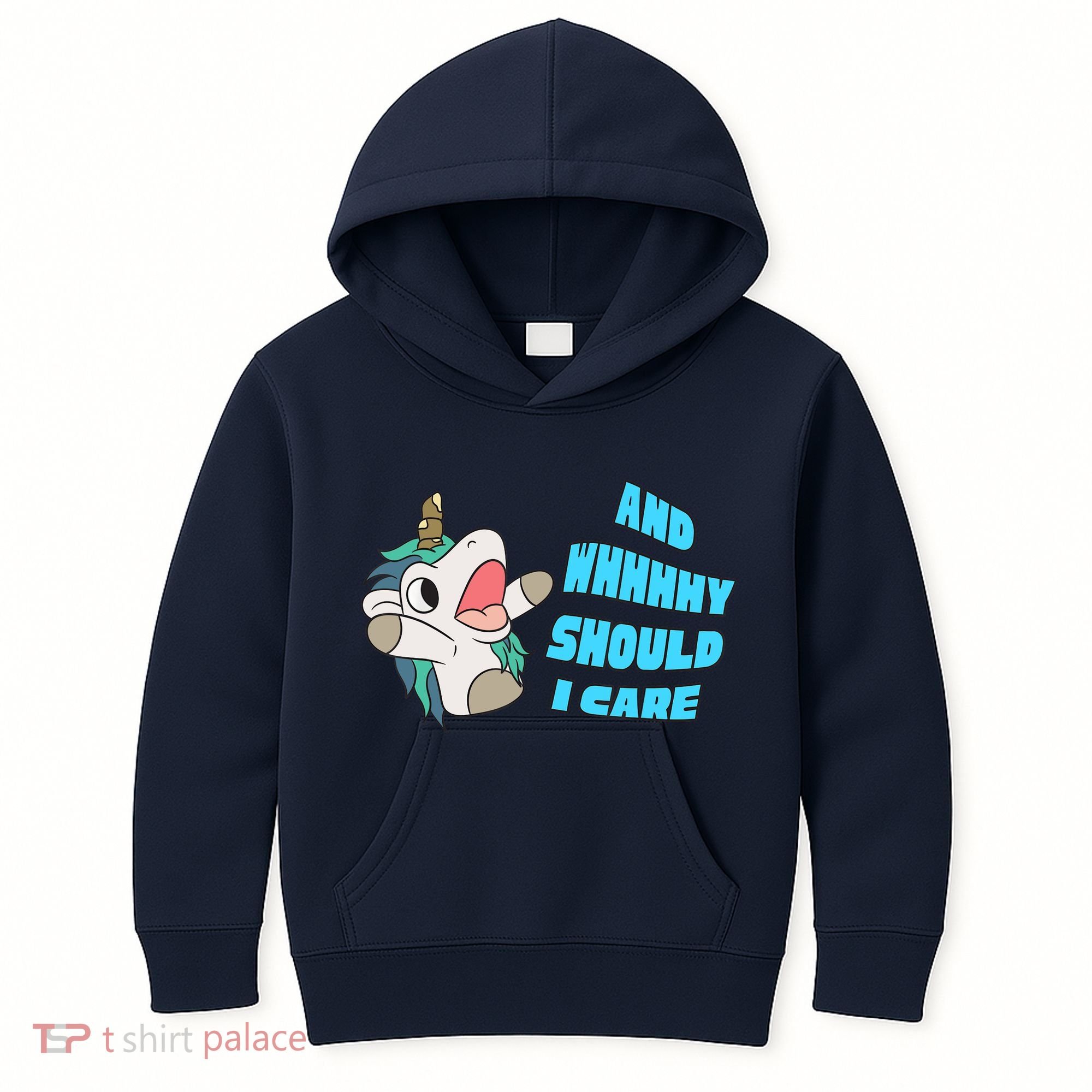 WHY SHOULD I CARE UNICORN GIFTS FUNNY SARCASTIC Kids Hoodie
