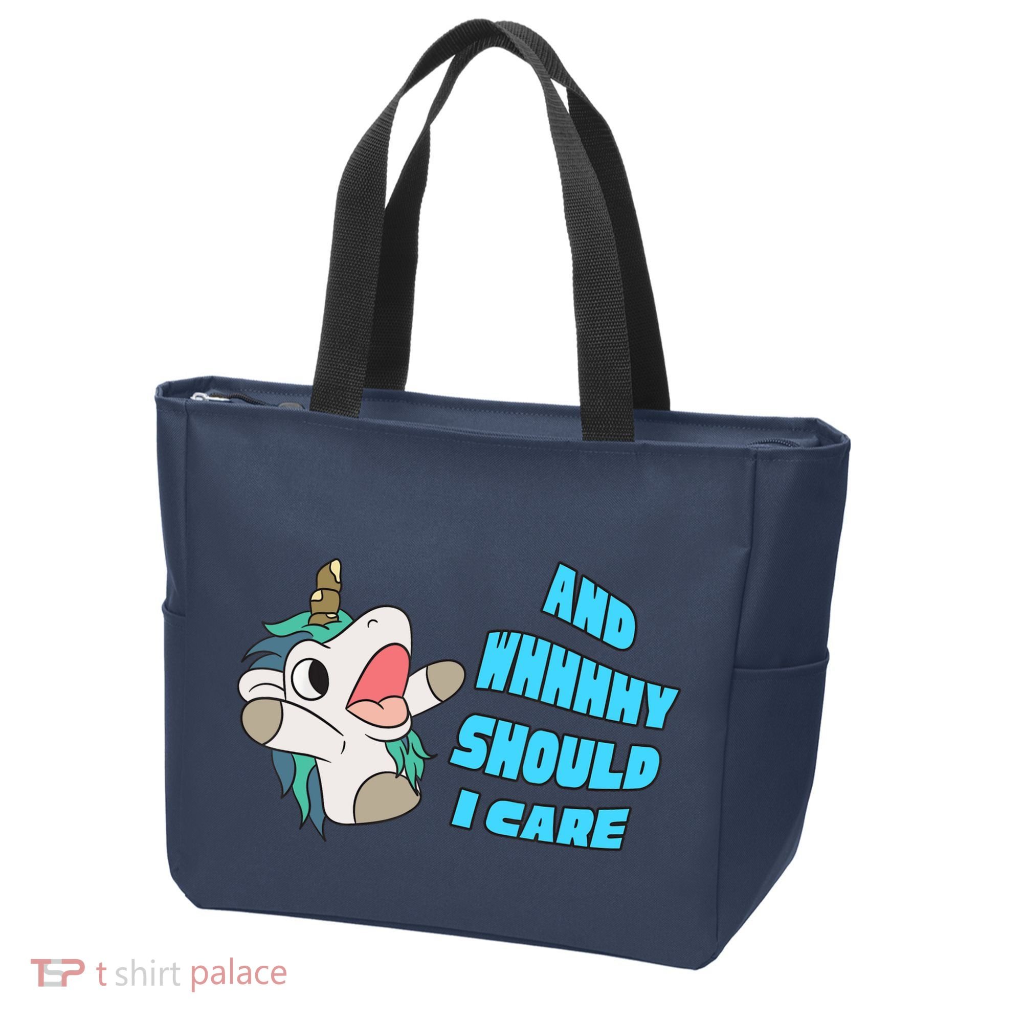 WHY SHOULD I CARE UNICORN GIFTS FUNNY SARCASTIC Tote Bag