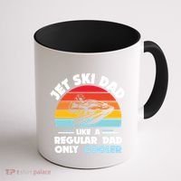 Water Sport Jet Ski Dad Like A Regular Dad Only Cooler Gift Coffee Mug thumb 1
