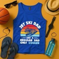Water Sport Jet Ski Dad Like A Regular Dad Only Cooler Gift Tank Top thumb 4