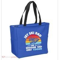 Water Sport Jet Ski Dad Like A Regular Dad Only Cooler Gift Tote Bag thumb 2