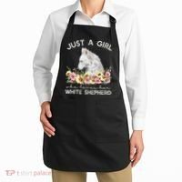 White Shepherd Just A White German Shepherd Dog Apron thumb 2