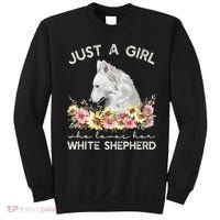 White Shepherd Just A White German Shepherd Dog Sweatshirt thumb 0