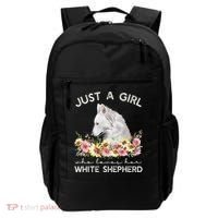 White Shepherd Just A White German Shepherd Dog Backpack thumb 0