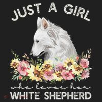 White Shepherd Just A White German Shepherd Dog Beanie thumb 2